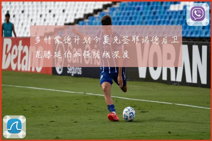 多特蒙德计划今夏免签耶诺德后卫昆滕廷伯加强防线深度